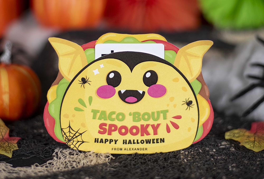 halloween taco gift card holder teacher gift